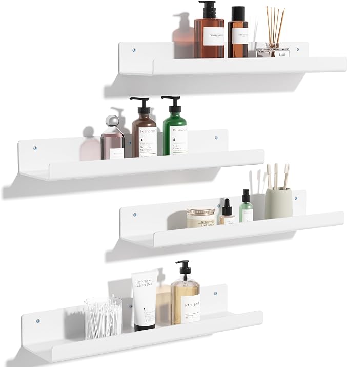 upsimples Acrylic Shelves for Wall Decor, Living Room, Floating Bookshelves for by upsimples