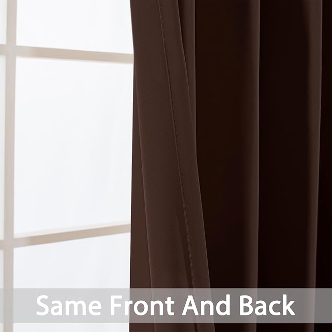 Yakamok Blackout Room Darkening Insulated Grommet Panels Window Curtains - Image 6