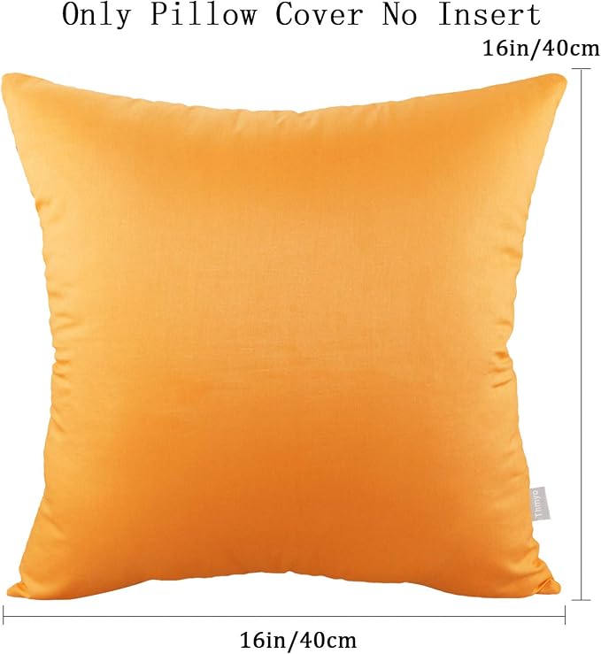 4-Pack 100% Cotton Comfortable Solid Decorative Throw Pillow Case Square - Image 2