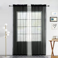 SpaceDresser Sheer Voile Window Treatment Rod Pocket Curtain Panels by SpaceDresser