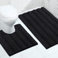 Turquoize Chenille Bathroom Rugs Set Non-Slip Bath Mats by Turquoize