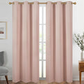 Diraysid Blush Grommet Blackout Curtains by Diraysid%2C+refresh+your+life