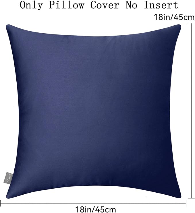 Thmyo 4-Pack 100% Cotton Comfortable Solid Decorative Throw Pillow Case - Image 6