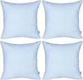 Thmyo 4-Pack 100% Cotton Comfortable Solid Decorative Throw Pillow Case by Thmyo
