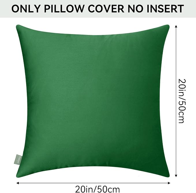 Thmyo 4-Pack 100% Cotton Comfortable Solid Decorative Throw Pillow Case Square - Image 6