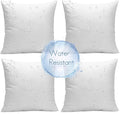 Ashler 20 x 20 Outdoor Pillows, Waterproof Inserts Set of 4 Water Resistant by AshlerHomeDeco