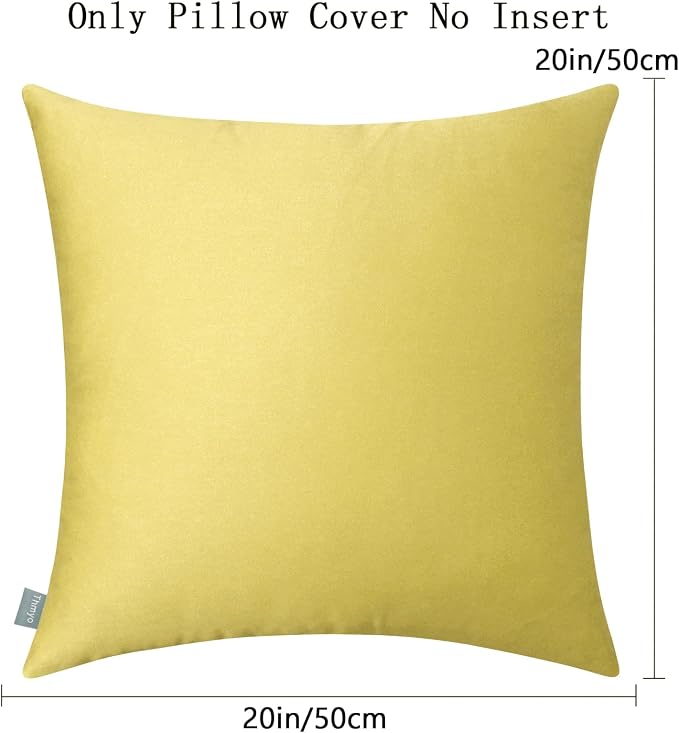 Thmyo 4-Pack 100% Cotton Comfortable Solid Decorative Throw Pillow Case - Image 6