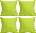 Thmyo 4-Pack 100% Cotton Comfortable Solid Decorative Throw Pillow Case Square by Thmyo