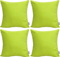 Thmyo 4-Pack 100% Cotton Comfortable Solid Decorative Throw Pillow Case Square by Thmyo