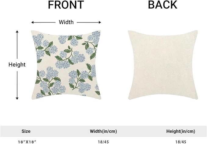 AEIOAE Spring Pillow Covers 16x16 Inch Set of 2, Floral Summer Outdoor Seasonal - Image 5