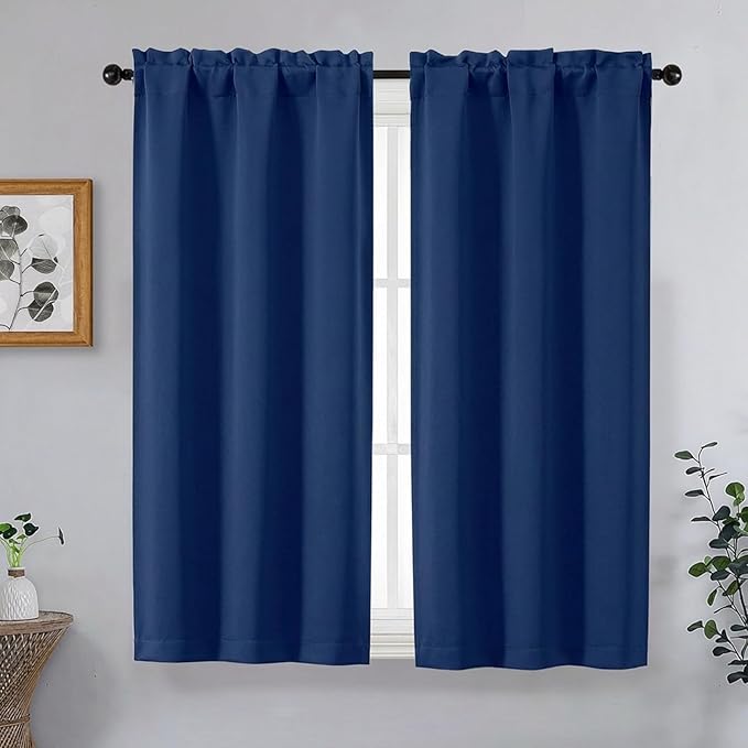 OVZME Royal Blue Blackout Curtains by OVZME