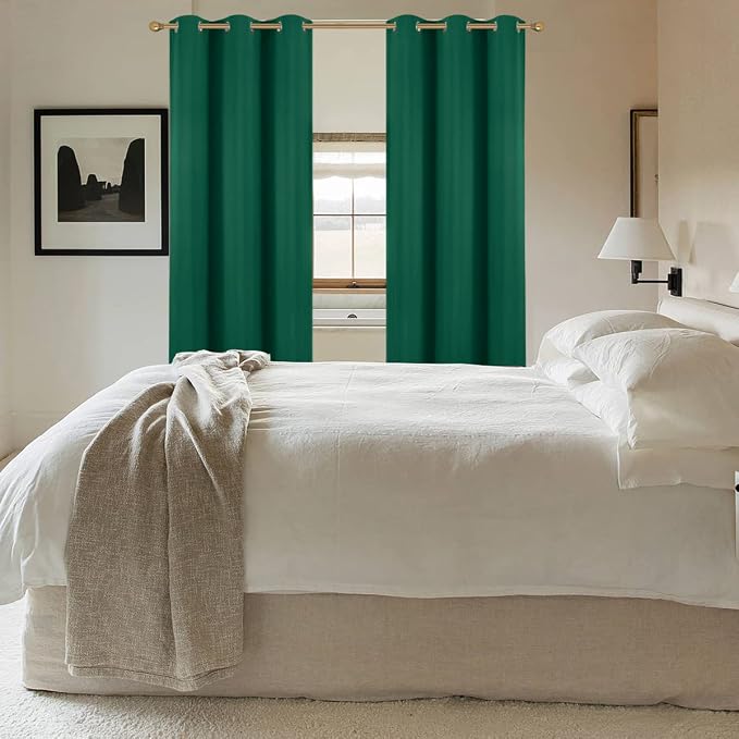 Diraysid Green Grommet Blackout Curtains - Image 4