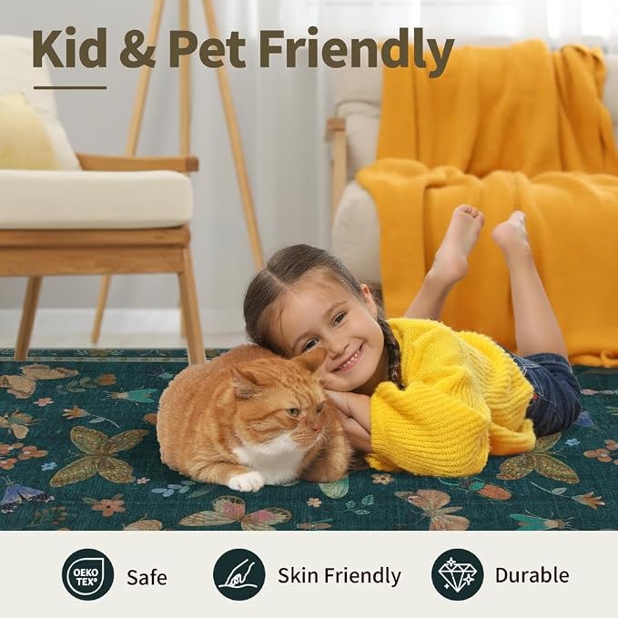 5x7 Washable Area Rugs for Bedroom & Living Room - Image 8