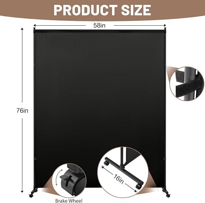 Single Panel Room Divider/Privacy Screen - Image 2
