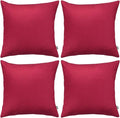 Thmyo 4-Pack 100% Cotton Comfortable Solid Decorative Throw Pillow Case by Thmyo