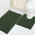 Turquoize Chenille Bathroom Rugs Set Non-Slip Bath Mats by Turquoize