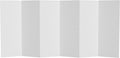 4 ft. Short White Temporary Cardboard Folding Screen by RedLantern