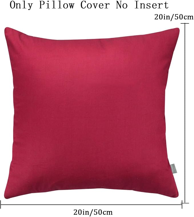 Thmyo 4-Pack 100% Cotton Comfortable Solid Decorative Throw Pillow Case - Image 8