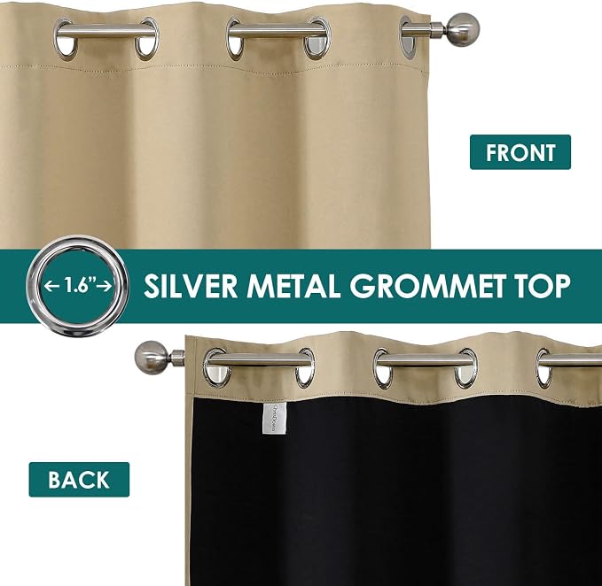 ChrisDowa 100% Blackout Curtains 78 inch Long - Image 3