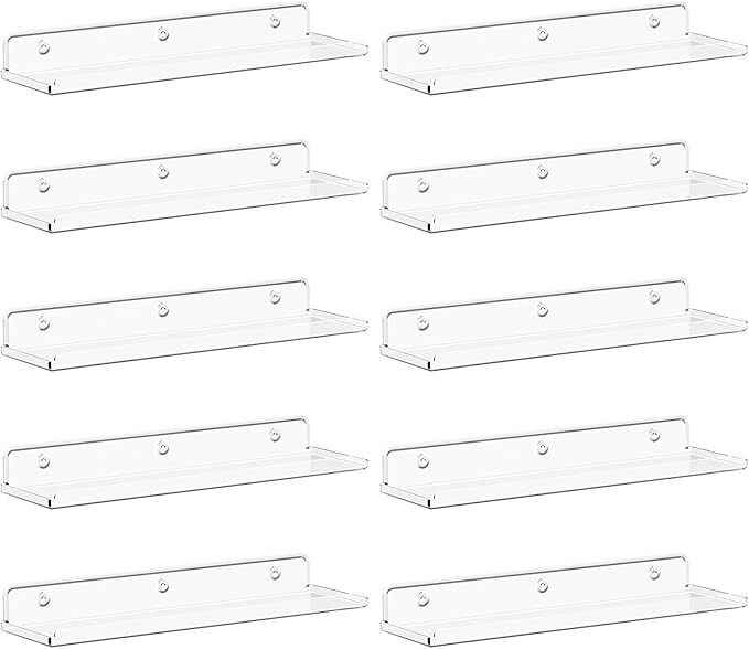 Lifewit Floating Shelves for Bathroom, Nail Polish, Decor Display Rack for by Lifewit