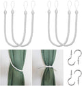 BEL AVENIR Curtain Rope Tiebacks, Drapery Rope Holdbacks by BELAVENIR