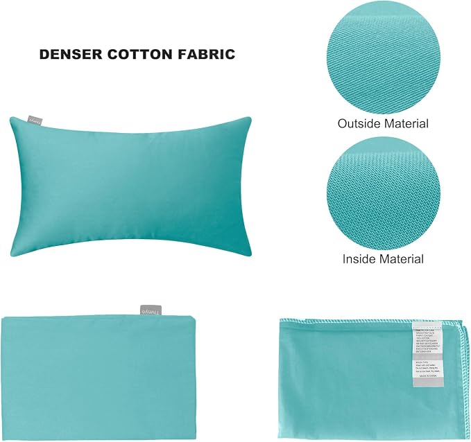 4-Pack 100% Cotton Lumbar Comfortable Solid Decorative Throw Pillow Case - Image 7