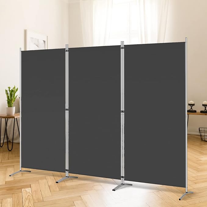RANTILA 3 Panel Privacy Screen, 6 Ft Tall Folding Privacy Screen Room Dividers by RANTILA