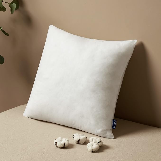 MIULEE Pillow Insert 15x15 Inch, Decorative Square Throw Pillow Inserts by MIULEE