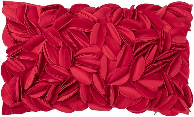 KINGROSE Handmade 3D Flower Throw Pillow Cover Decorative Cushion Cover Soft by KINGROSE