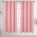 Diraysid Pink Grommet Blackout Curtains by Diraysid%2C+refresh+your+life