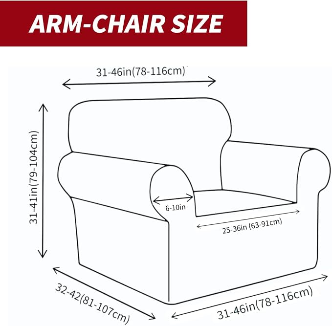 YEMYHOM Couch Cover Latest Jacquard Design High Stretch Sofa Chair Covers - Image 5