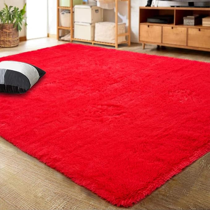 LOCHAS Ultra Soft Indoor Modern Area Rugs Fluffy Living Room Carpets by LOCHAS