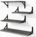 YGEOMER Floating Shelves for Wall, Different Sizes Weathered Gray Wall Shelves by YGEOMER
