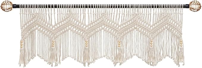 Boho Valance Macrame Curtains for Windows Macrame Valance for Bedroom - Image 2