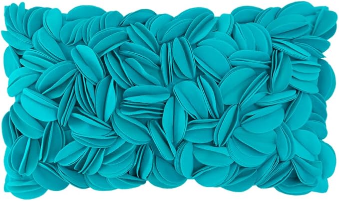 KINGROSE 3D Flower Pillow Case Handmade Decorative Throw Pillow Cover Solid by KINGROSE