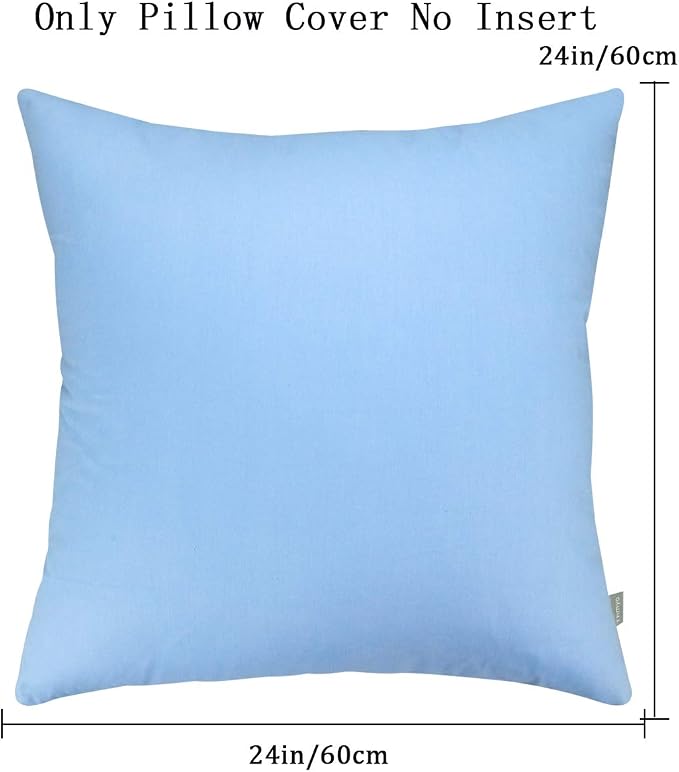 Thmyo 4-Pack 100% Cotton Comfortable Solid Decorative Throw Pillow Case - Image 5