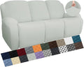 YEMYHOM 8 Pieces Stretch Recliner Sofa Cover Latest Jacquard Reclining Couch by YEMYHOM