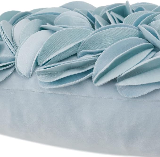 KINGROSE Handmade 3D Floral Accent Throw Pillow Case Soft Pillow Cover Gorgeous - Image 4