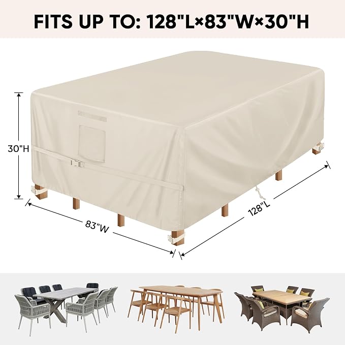BALEINE Patio Furniture Covers, Outdoor Furniture Covers Waterproof, Heavy Duty - Image 2