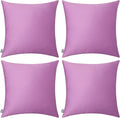 Thmyo 4-Pack 100% Cotton Comfortable Solid Decorative Throw Pillow Case by Thmyo