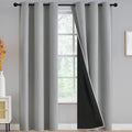 Grey Full Shade Curtain Panels, Thermal Insulated & Energy Efficiency Window by Yakamok