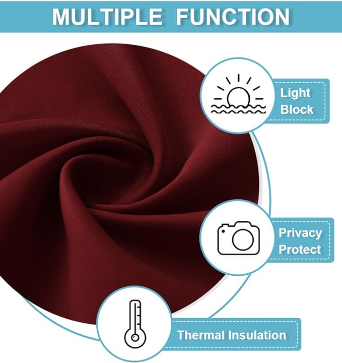 RYB HOME Extra Wide Blackout Curtains - Image 6