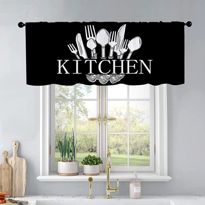 Farmhouse Kitchen Curtains by BrilliStar