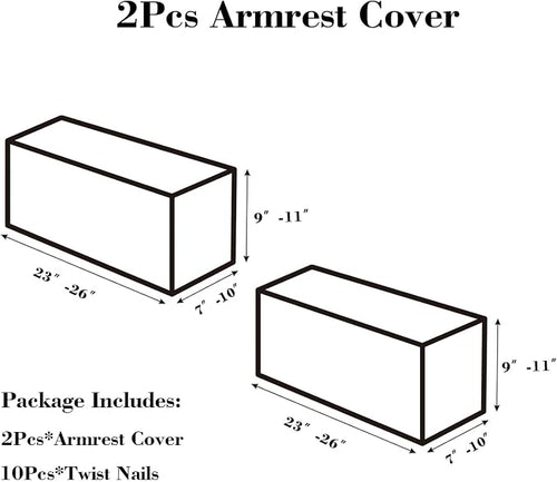 2Pcs Couch Arm Covers, Armrest Cover - Image 2