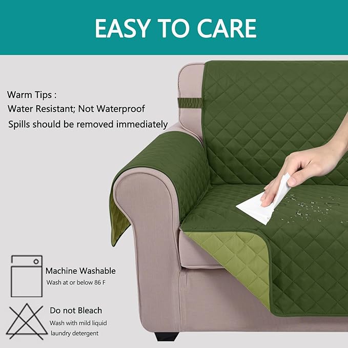 U-NICE HOME Futon Sofa Covers Reversible Sofa Slipcover Armless Cover Furniture - Image 5