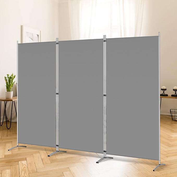 RANTILA 3 Panel Room Divider, 6 Ft Tall Folding Privacy Screen Freestanding by RANTILA