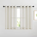 NICETOWN Semi Sheer Linen Curtains 54 inch Long by NICETOWN