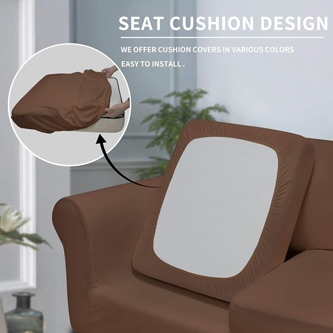 Easy-Going 4 Pieces Oversized Stretch Soft Couch Cover - Image 3