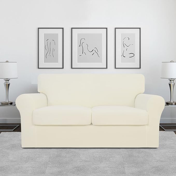 Easy-Going 3 Pieces Stretch Soft Couch Cover - Image 3