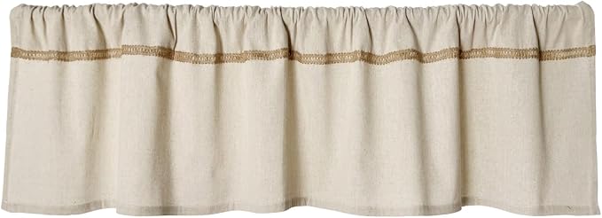 Cotton Linen Valance for Windows by Oindec